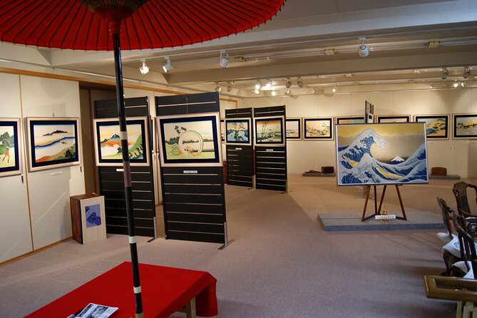 Itajime Shibori Scarf Class - The museum bonus: history, displays, and process film