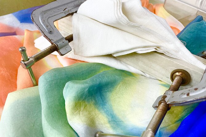 Itajime Shibori Scarf Class - What you take home: a real Kyoto-made souvenir