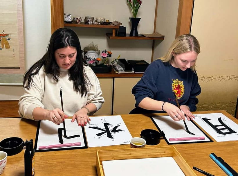 Kyoto: Local Home Visit and Japanese Calligraphy Class - From Practice to Keepsake: Your Finished Piece on Washi