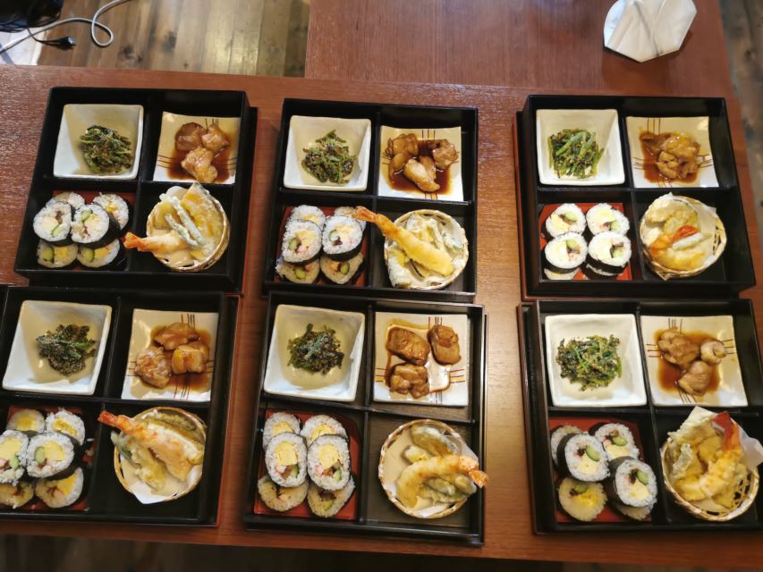 Kyoto: Morning Japanese Bento Cooking Class - What You’ll Cook: Sushi, Tempura, Teriyaki Chicken, and Miso Soup