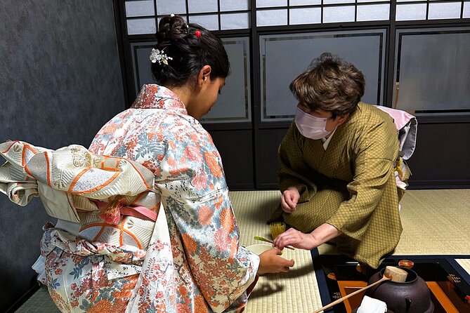 KYOTO Tea Ceremony with kimono near by Imamiya Jinjya Shrine - The Tea Master’s Demonstration: What You Watch and What It Means