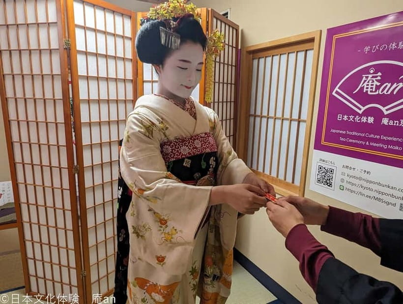 Kyoto: Tea Ceremony with Maiko - Photos and the Senjafuda lucky charm moment